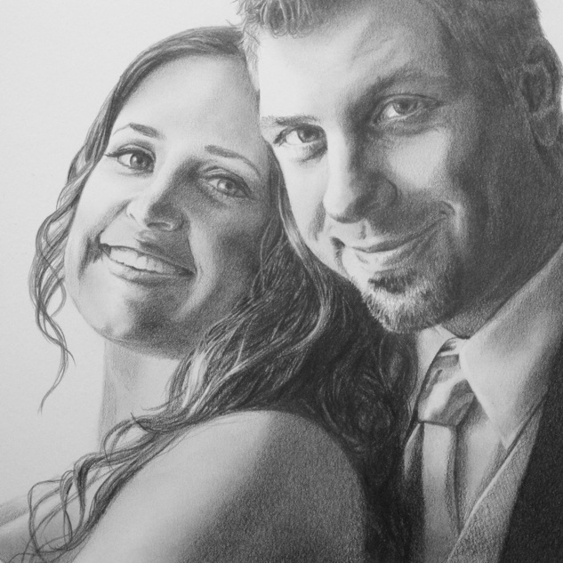"Wedding Portrait" 8x10 Pencil